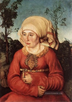Porträt der Frau Reuss Renaissance Lucas Cranach der Ältere Ölgemälde